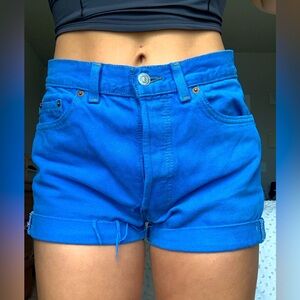 Vintage blue Levi shorts
